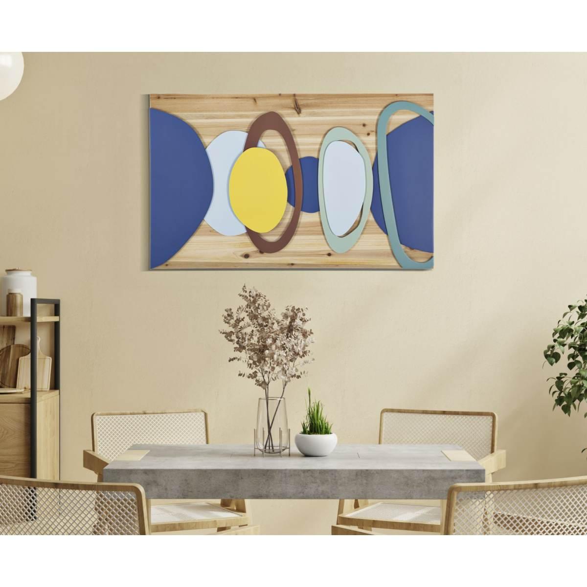 Quadro pannello da muro wood color 80 x 2,5 x 50 cm