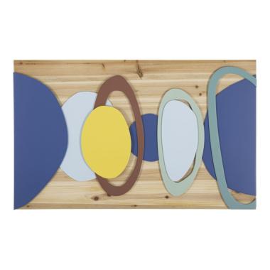 Quadro pannello da muro wood color 80 x 2,5 x 50 cm