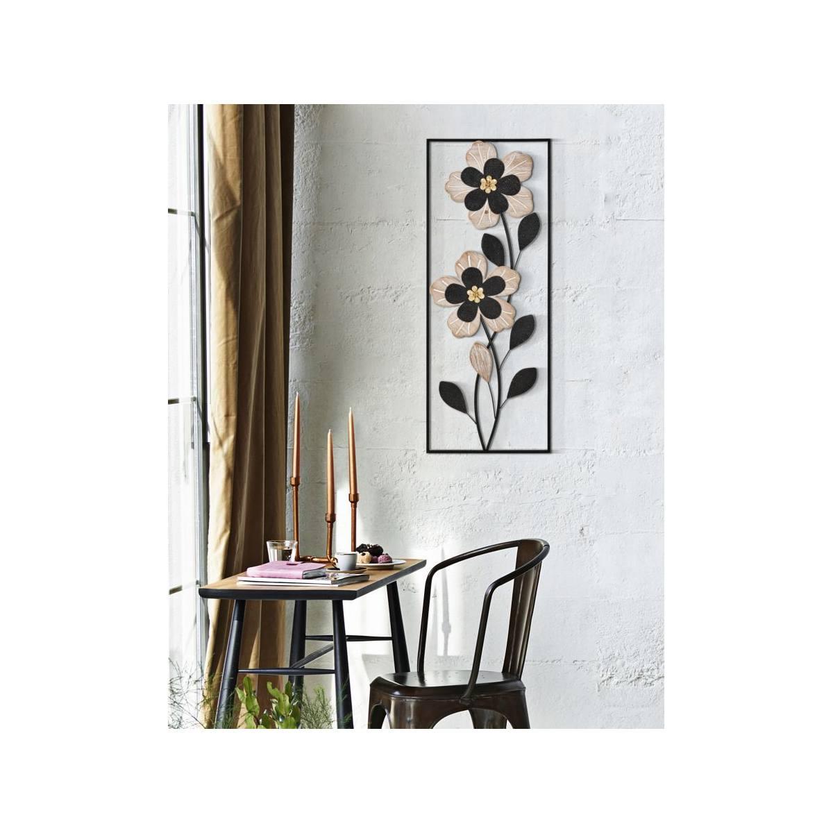 Quadro pannello in ferro legno divaker mod bmod 27 x 2,5 x 70 cm