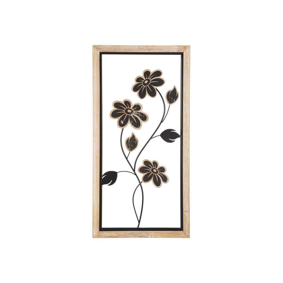 Quadro pannello in ferro legno girish mod 30 x 2,5 x 60 cm