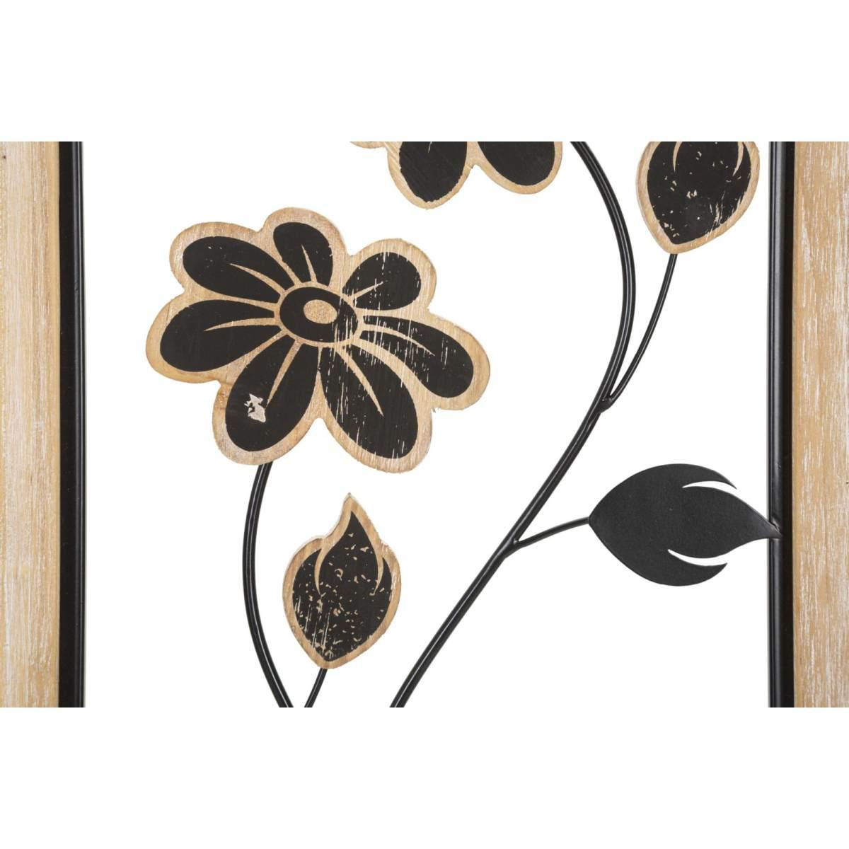 Quadro pannello in ferro legno girish mod 30 x 2,5 x 60 cm