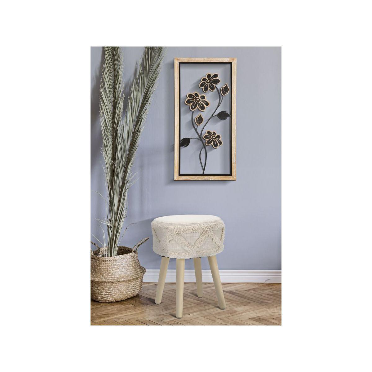 Quadro pannello in ferro legno girish mod 30 x 2,5 x 60 cm