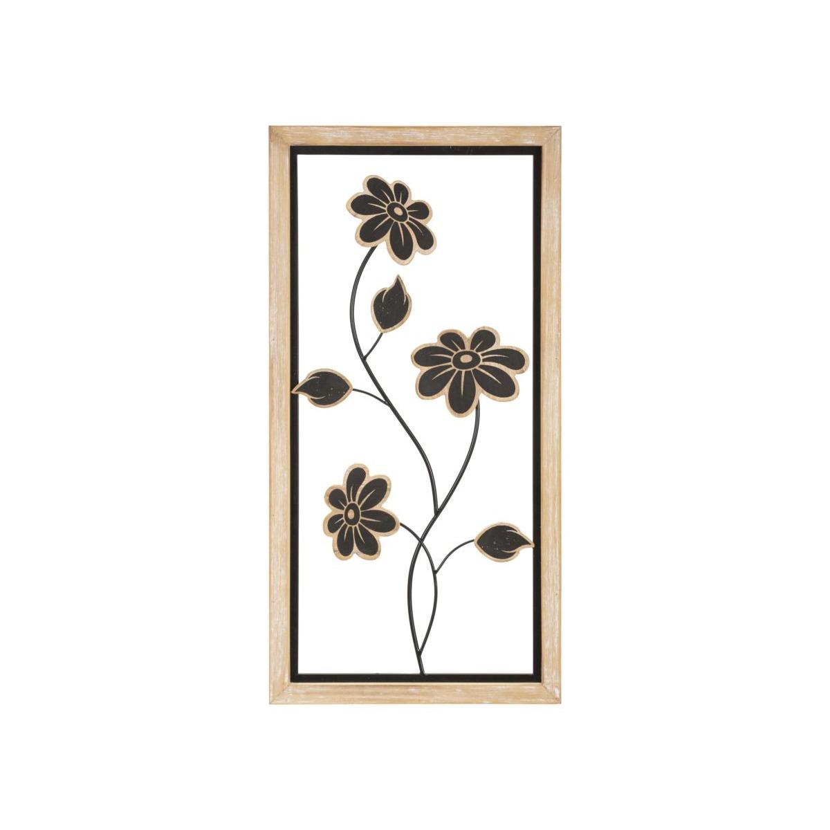 Quadro pannello in ferro legno girish mod 30 x 2,5 x 60 cm