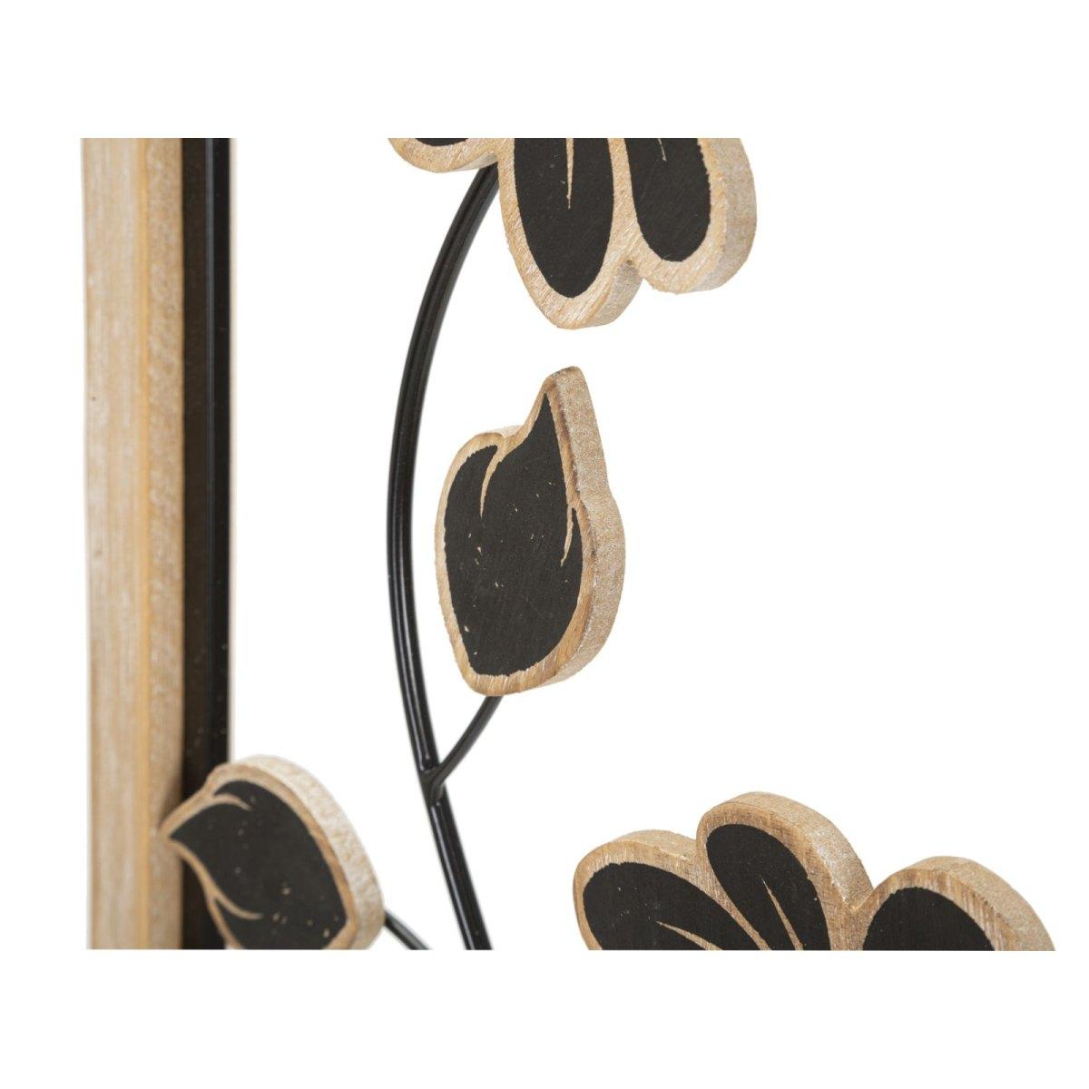 Quadro pannello in ferro legno girish mod 30 x 2,5 x 60 cm