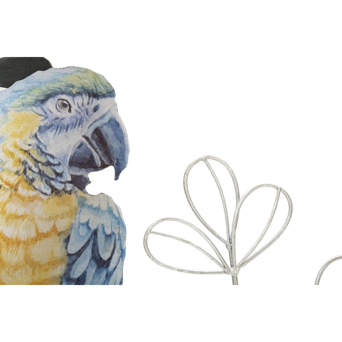 Quadro pannello in ferro parrot 28,6 x 2,5 x 74,3 cm