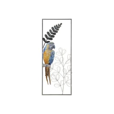 Quadro pannello in ferro parrot 28,6 x 2,5 x 74,3 cm