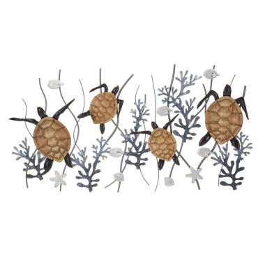 Quadro pannello in ferro turtle 132,7 x 5,7 x 69,9 cm