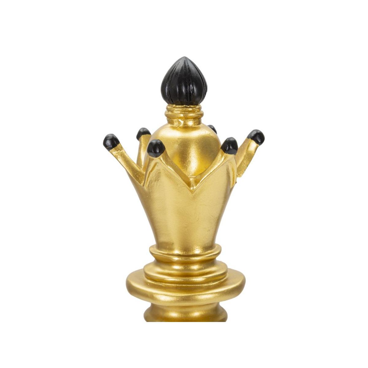 Scultura alfiere oro nero