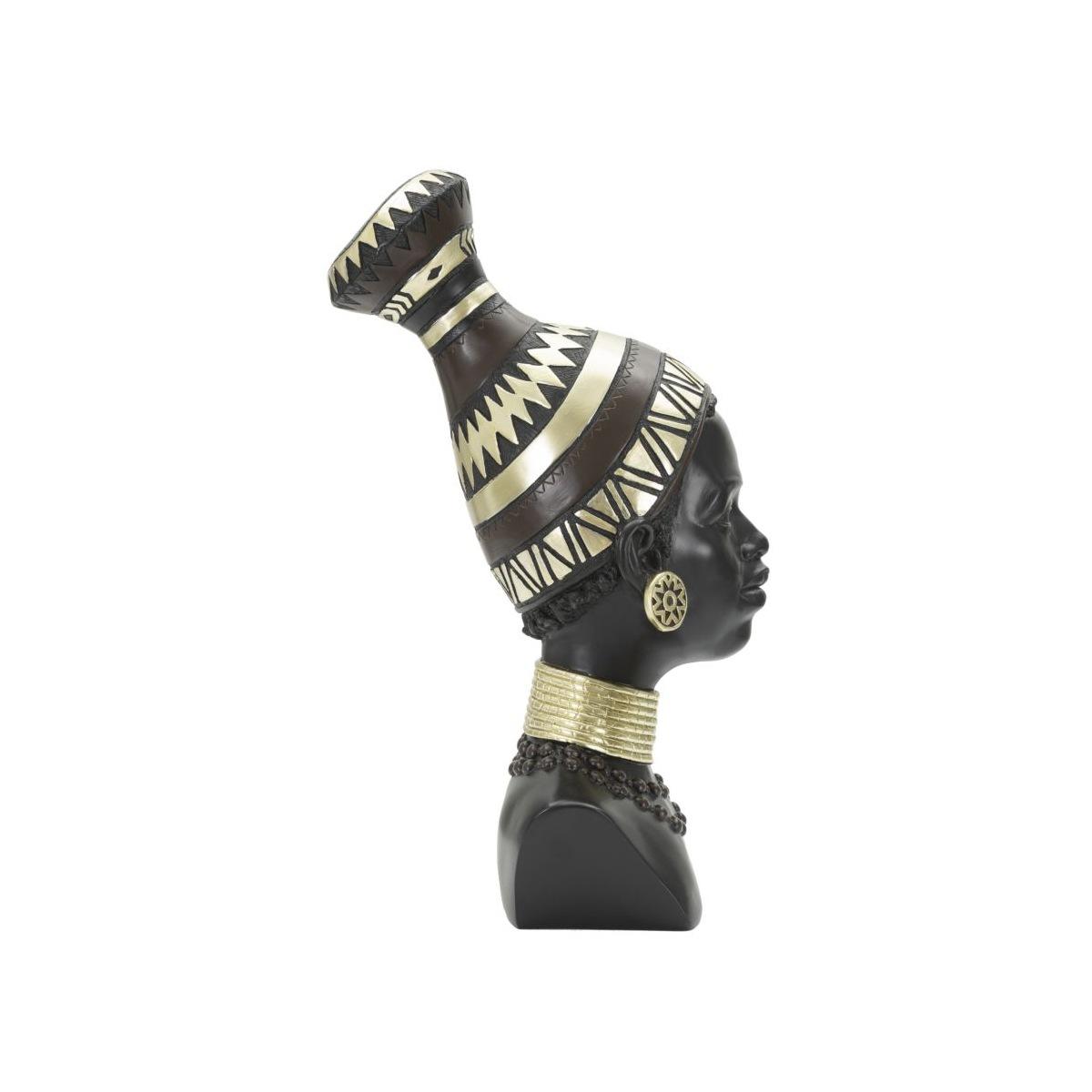 Scultura donna masai tribu 23 x 19 x 38,5 cm