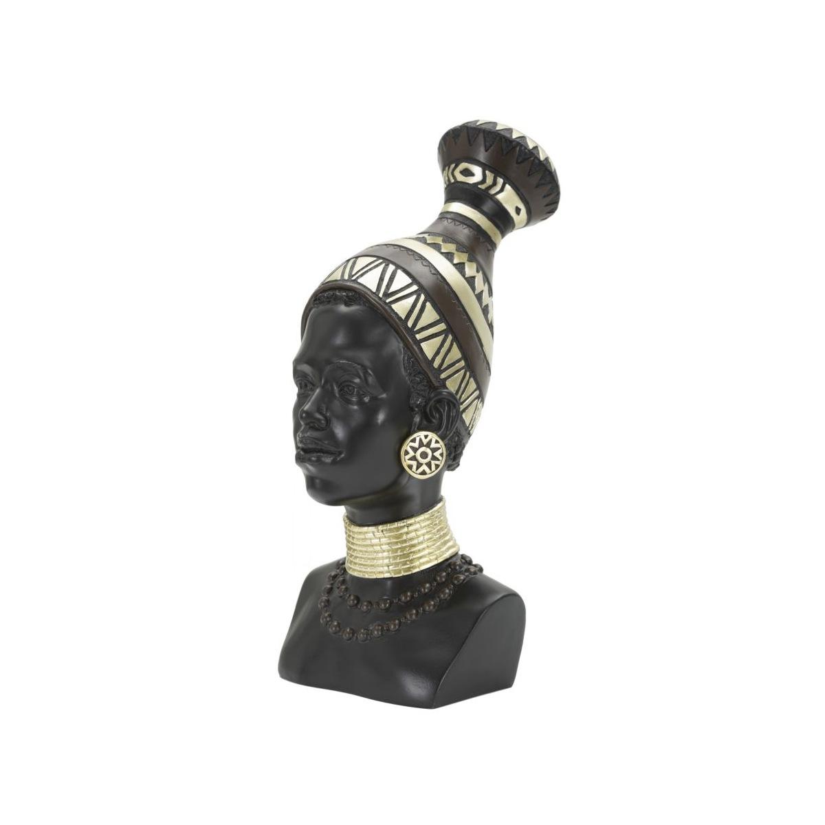 Scultura donna masai tribu 23 x 19 x 38,5 cm