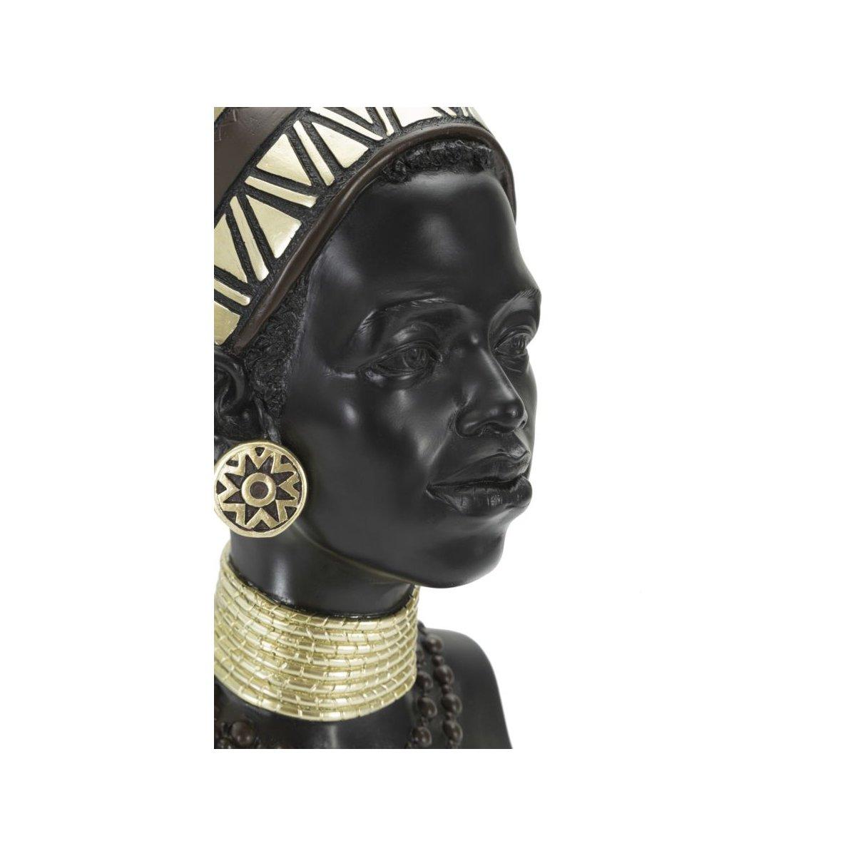 Scultura donna masai tribu 23 x 19 x 38,5 cm