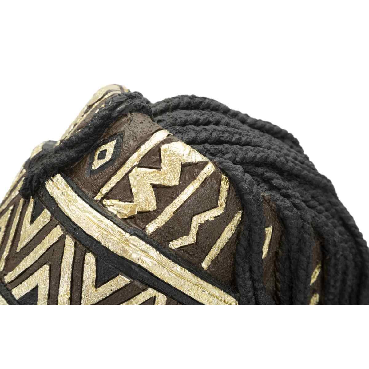 Scultura donna masai turbante 21,5 x 27,5 x 45 cm