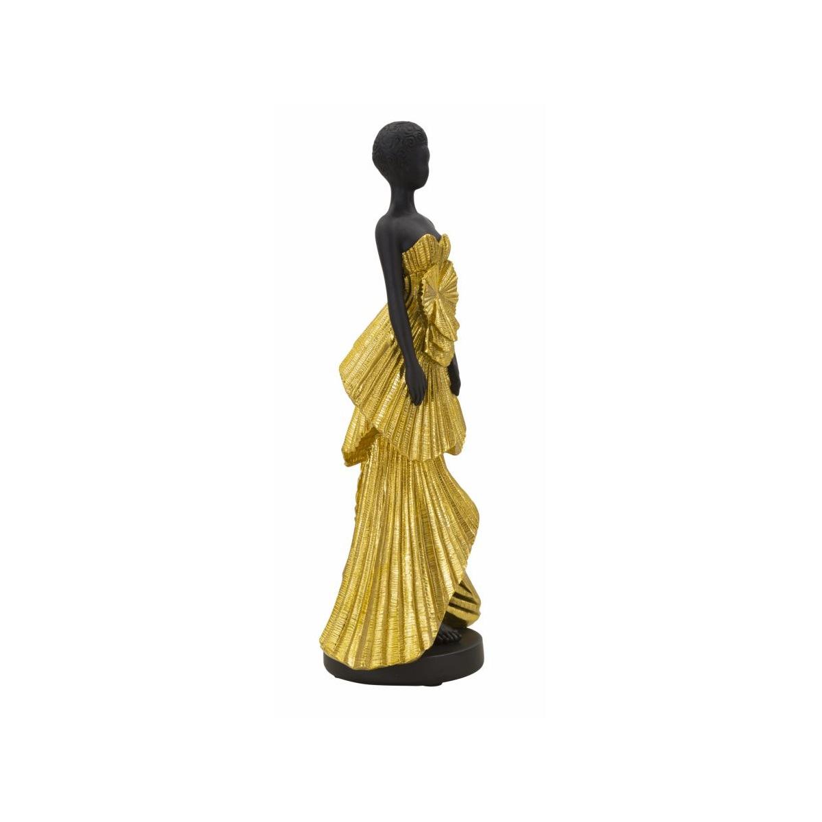 Scultura donnina fashion gold 14,5 x 10 x 33 cm
