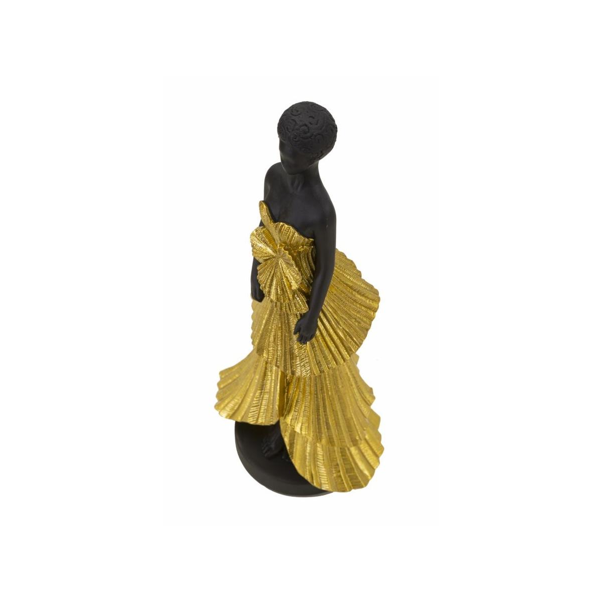 Scultura donnina fashion gold 14,5 x 10 x 33 cm