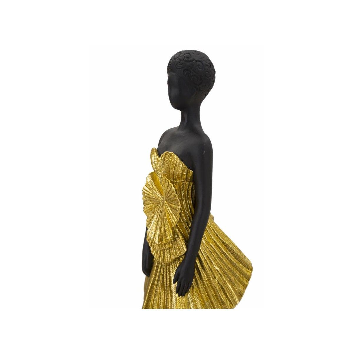 Scultura donnina fashion gold 14,5 x 10 x 33 cm
