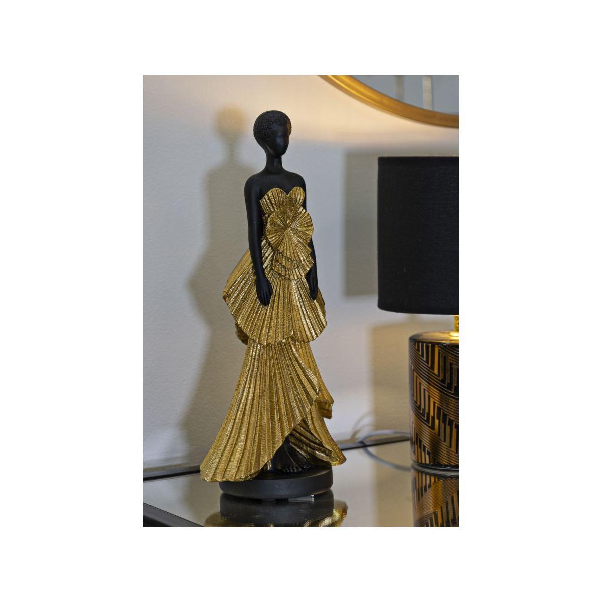 Scultura donnina fashion gold 14,5 x 10 x 33 cm