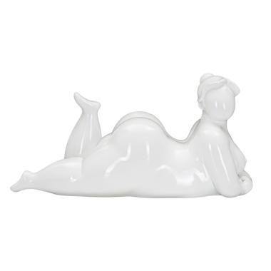 Scultura donnina yoga relax 32 x 12,5 x 16 cm