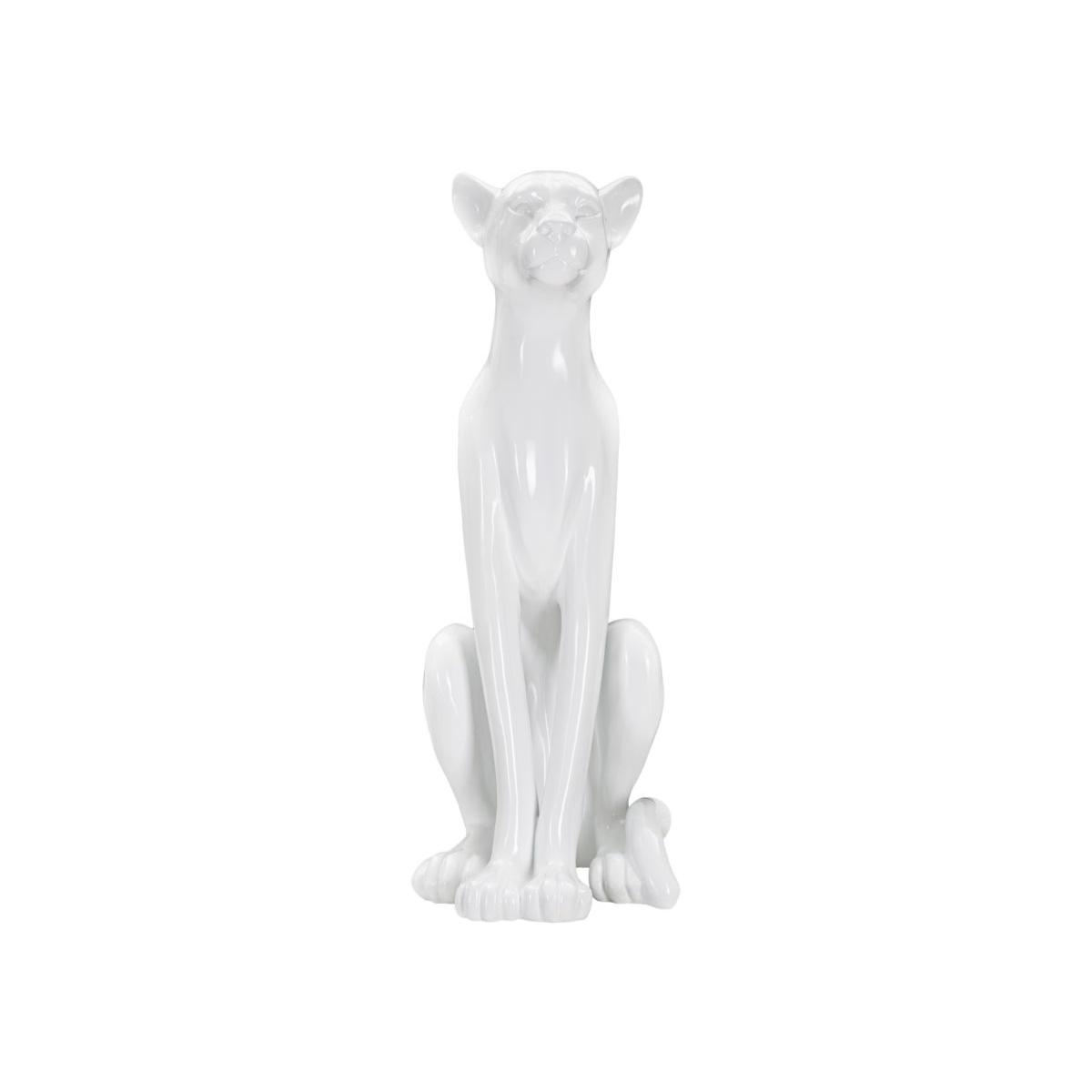 Scultura leopardo sit 27 x 28 x 74 cm