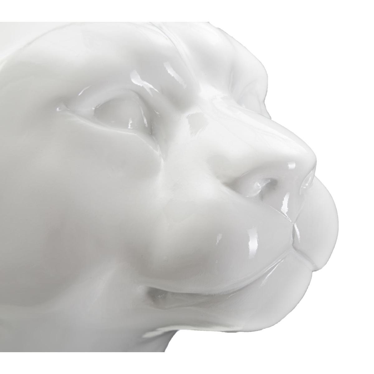Scultura leopardo sit 27 x 28 x 74 cm