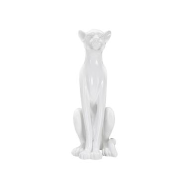 Scultura leopardo sit 27 x 28 x 74 cm