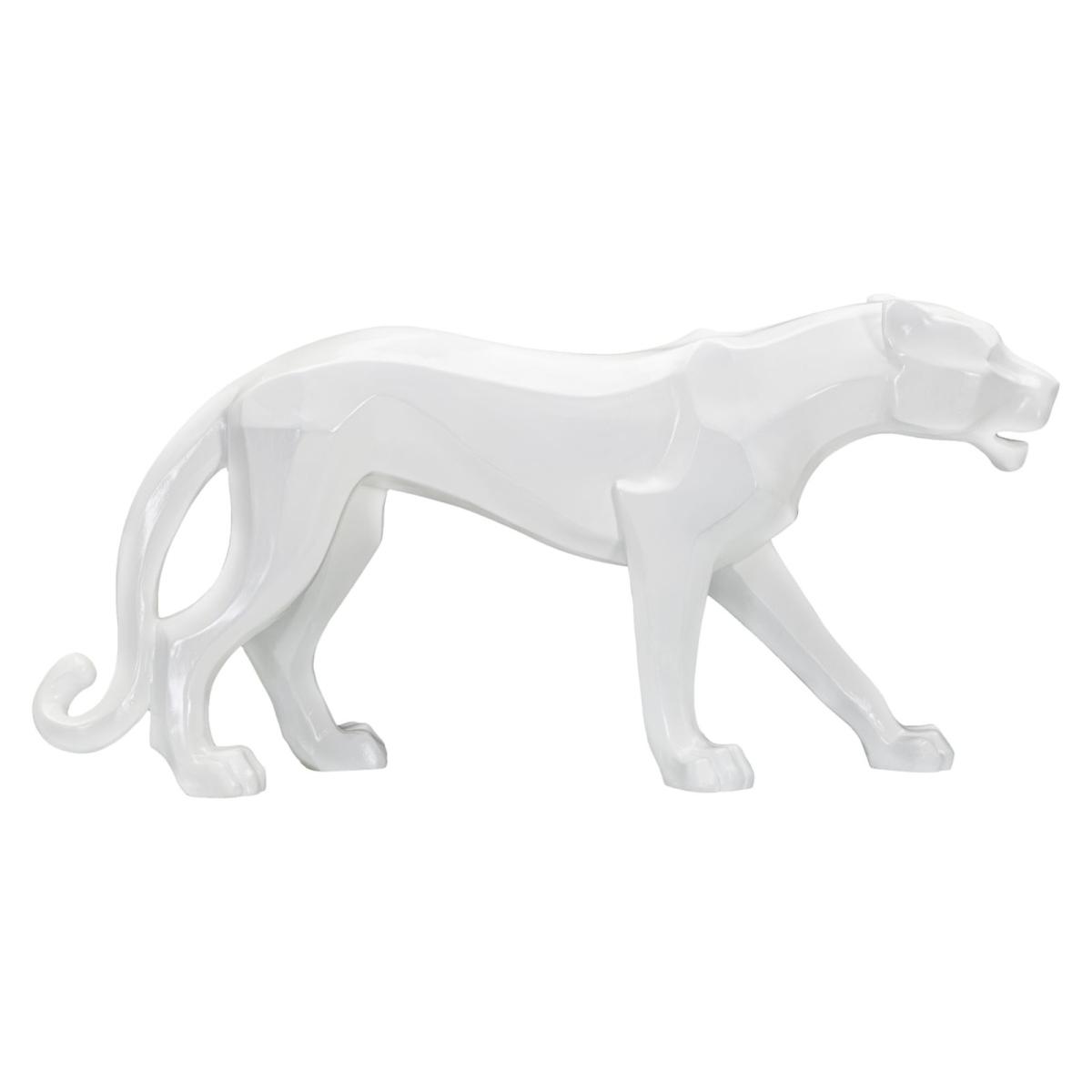 Scultura pantera white 70 x 18 x 32,5 cm