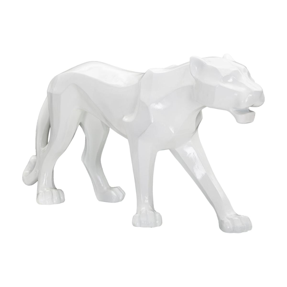 Scultura pantera white 70 x 18 x 32,5 cm