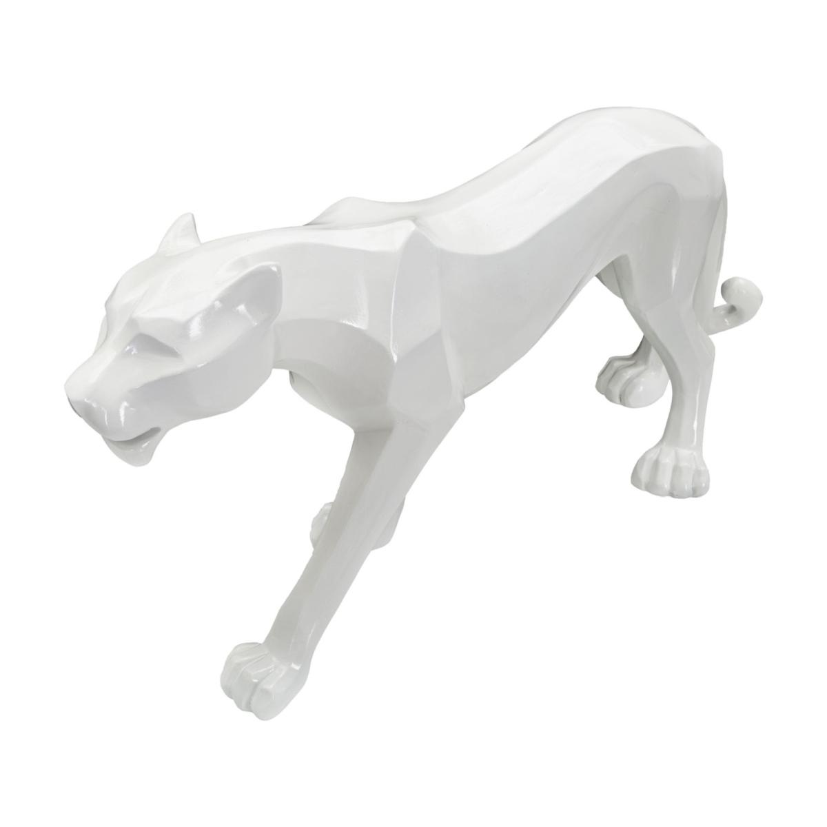 Scultura pantera white 70 x 18 x 32,5 cm