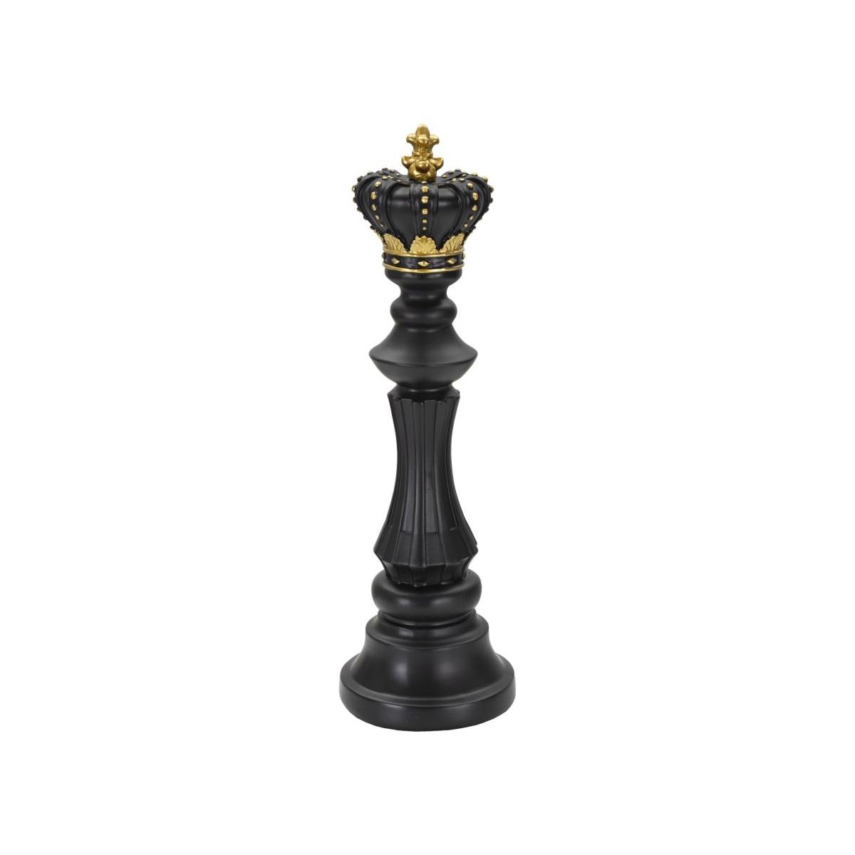 Scultura re nero oro