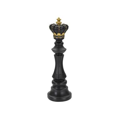 Scultura re nero oro