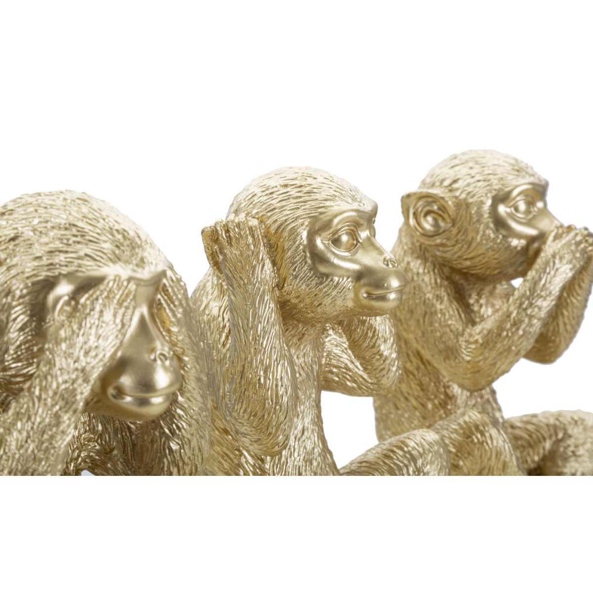 Scultura scimmia non vedo non sento non parlo Set 3 pz