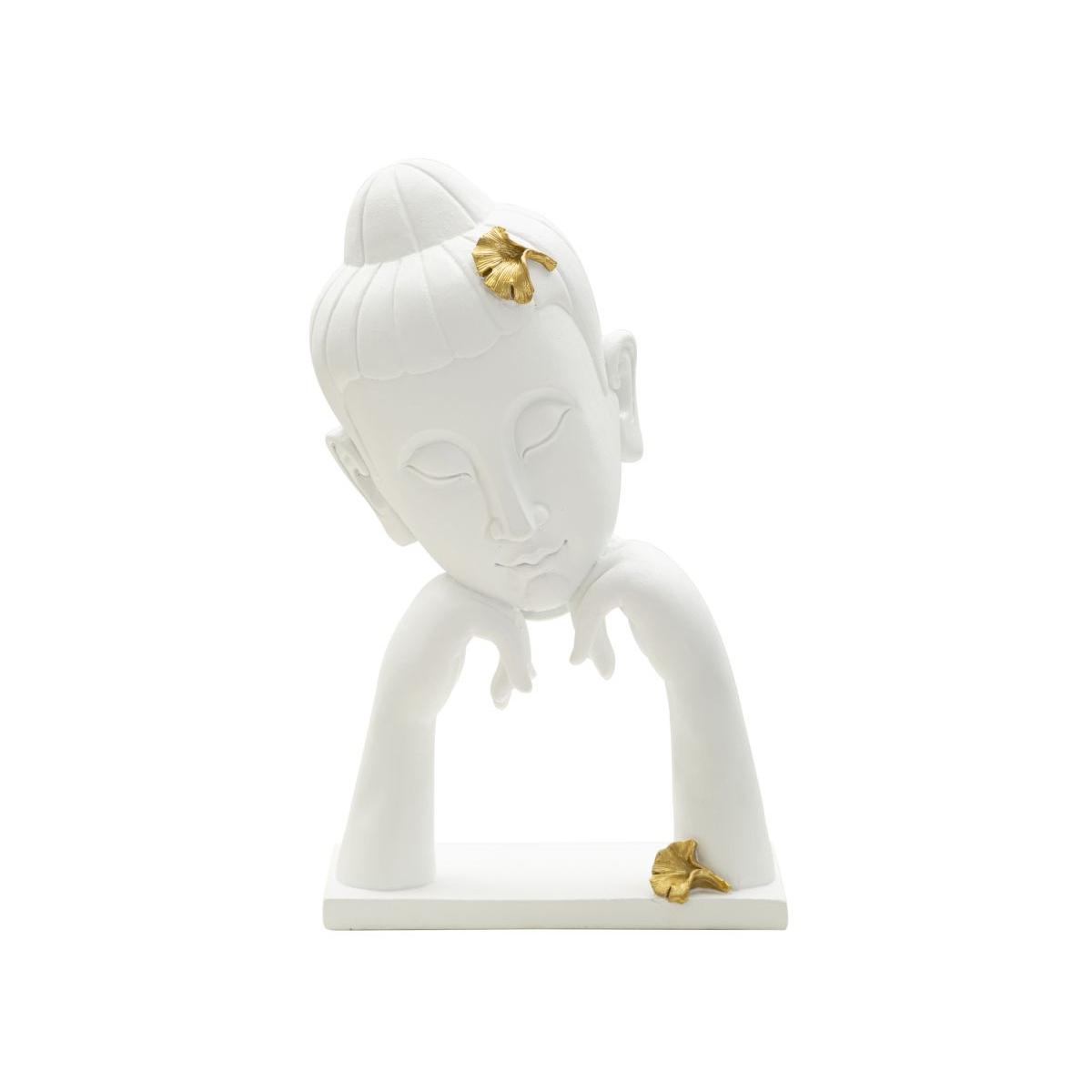 Scultura testa buddha mod 21,5 x 13 x 36 cm