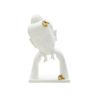 Scultura testa buddha mod 21,5 x 13 x 36 cm