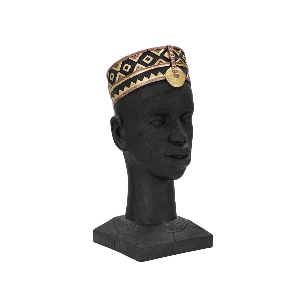 Scultura uomo masai 25 x 25 x 56 cm