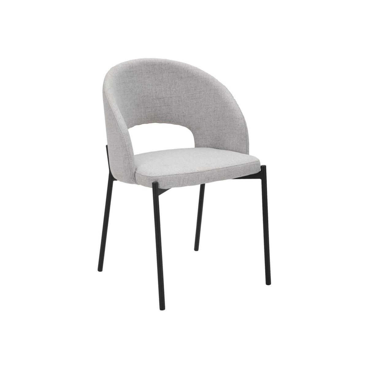 Sedia helsinki grigia Set 2 pz