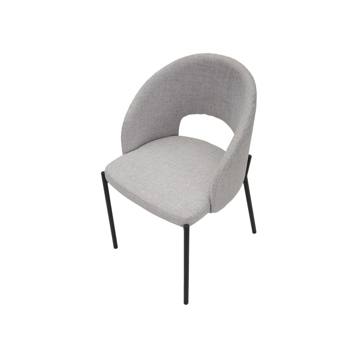 Sedia helsinki grigia Set 2 pz