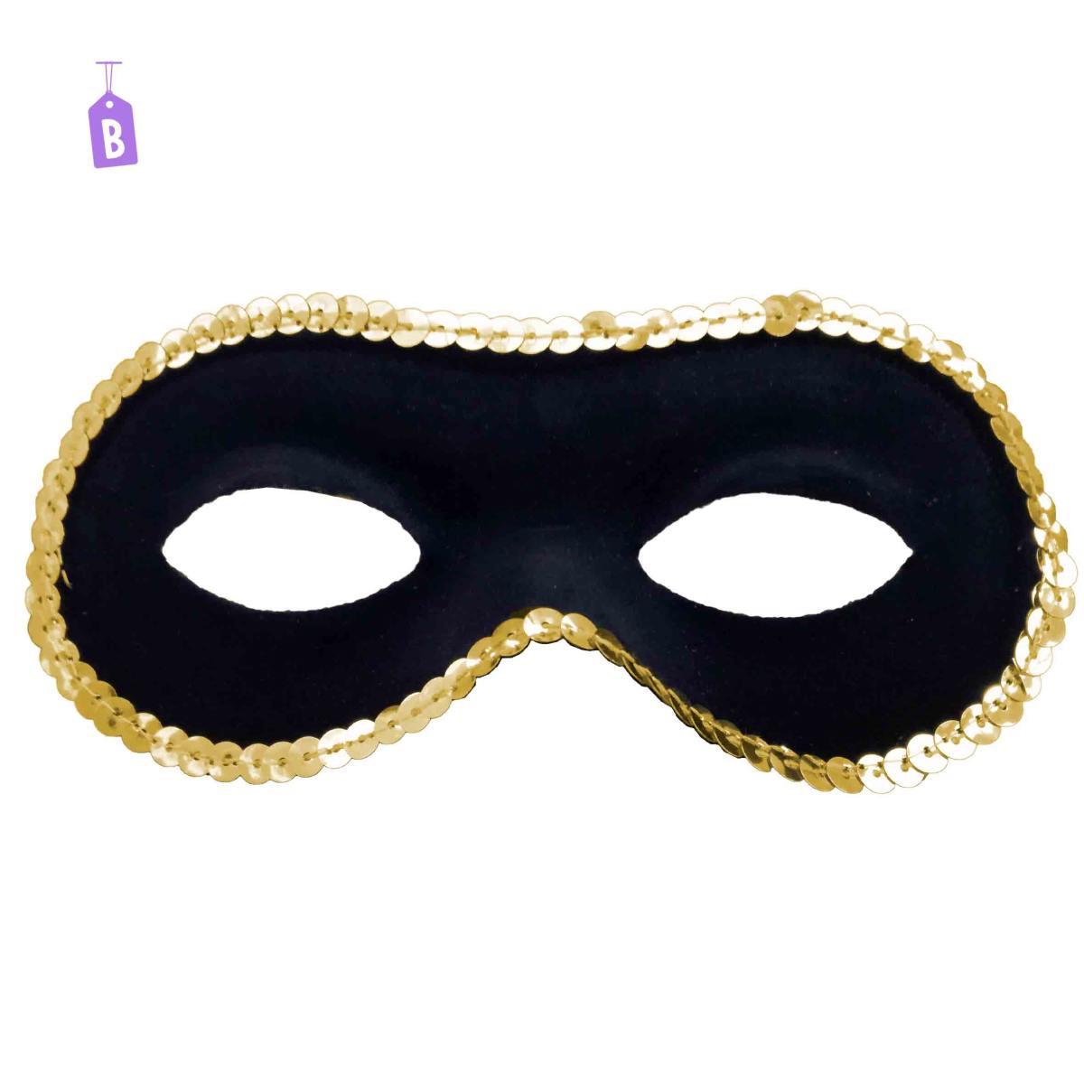 Maschera viso farfalla scamosciata paillettes 5 colori