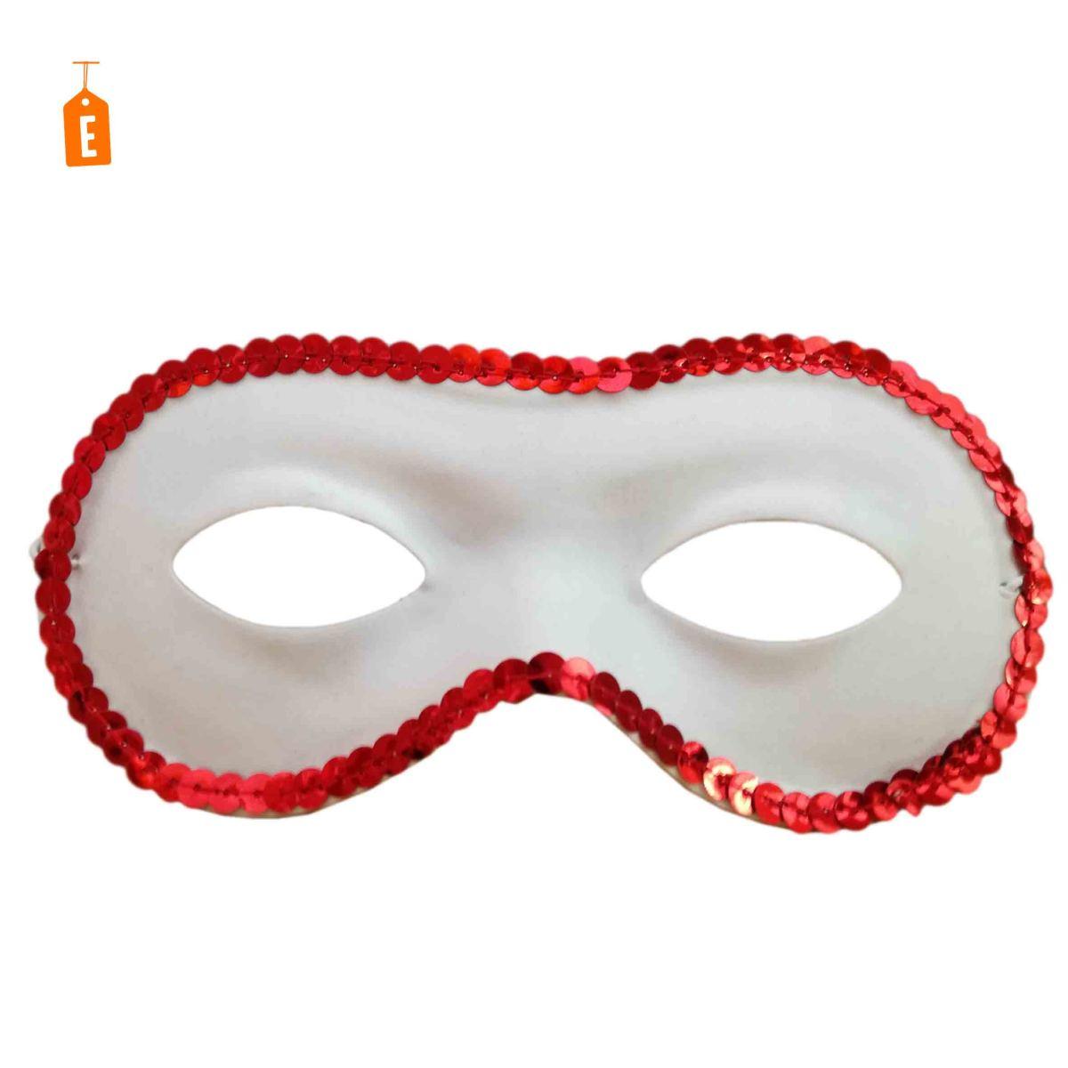 Maschera viso farfalla scamosciata paillettes 5 colori