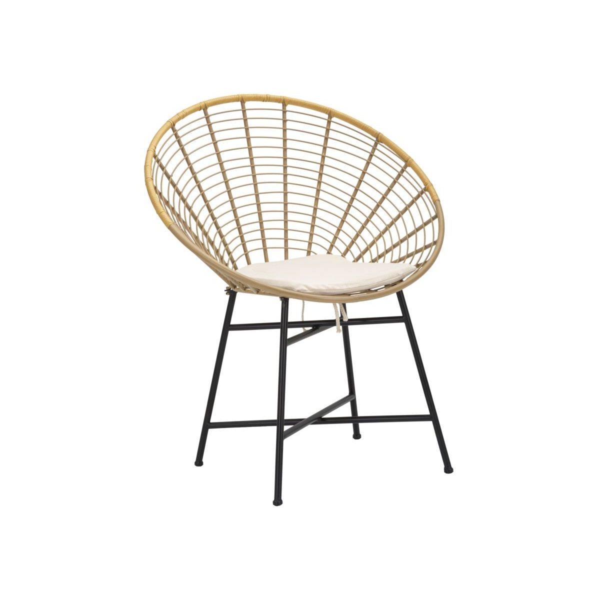 Sedia panama grid cuscino 72 x 56,5 x 88 cm