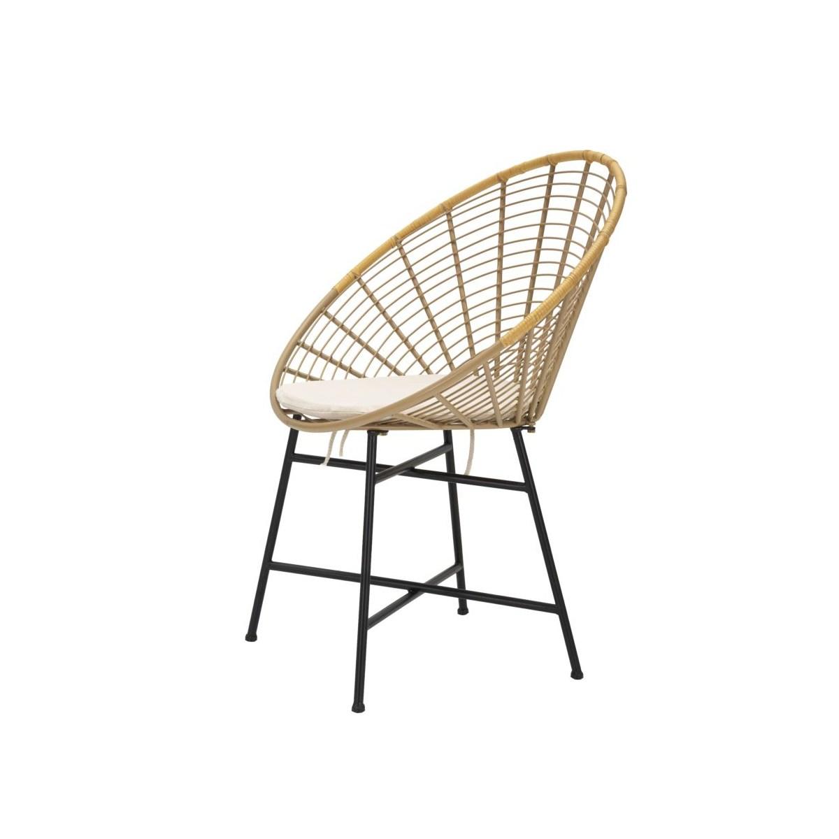 Sedia panama grid cuscino 72 x 56,5 x 88 cm