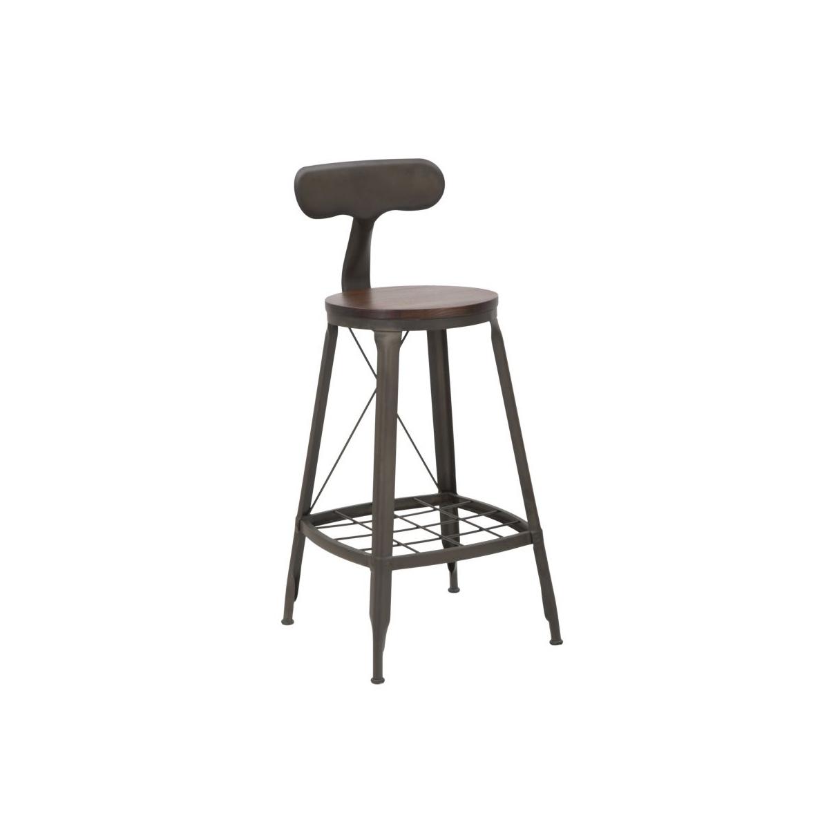 Sgabello bar harlem rod altezza seduta 41 x 44 x 92 cm