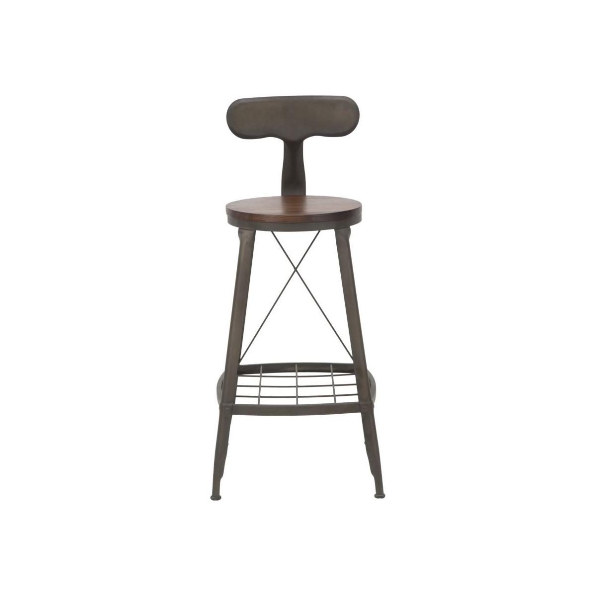 Sgabello bar harlem rod altezza seduta 41 x 44 x 92 cm