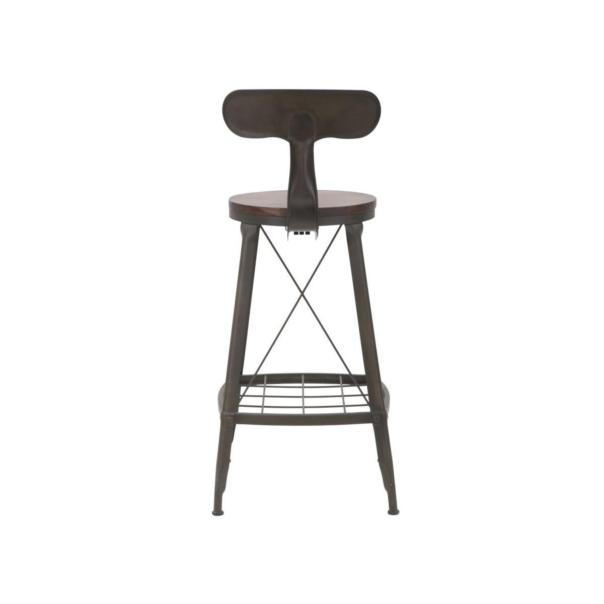 Sgabello bar harlem rod altezza seduta 41 x 44 x 92 cm