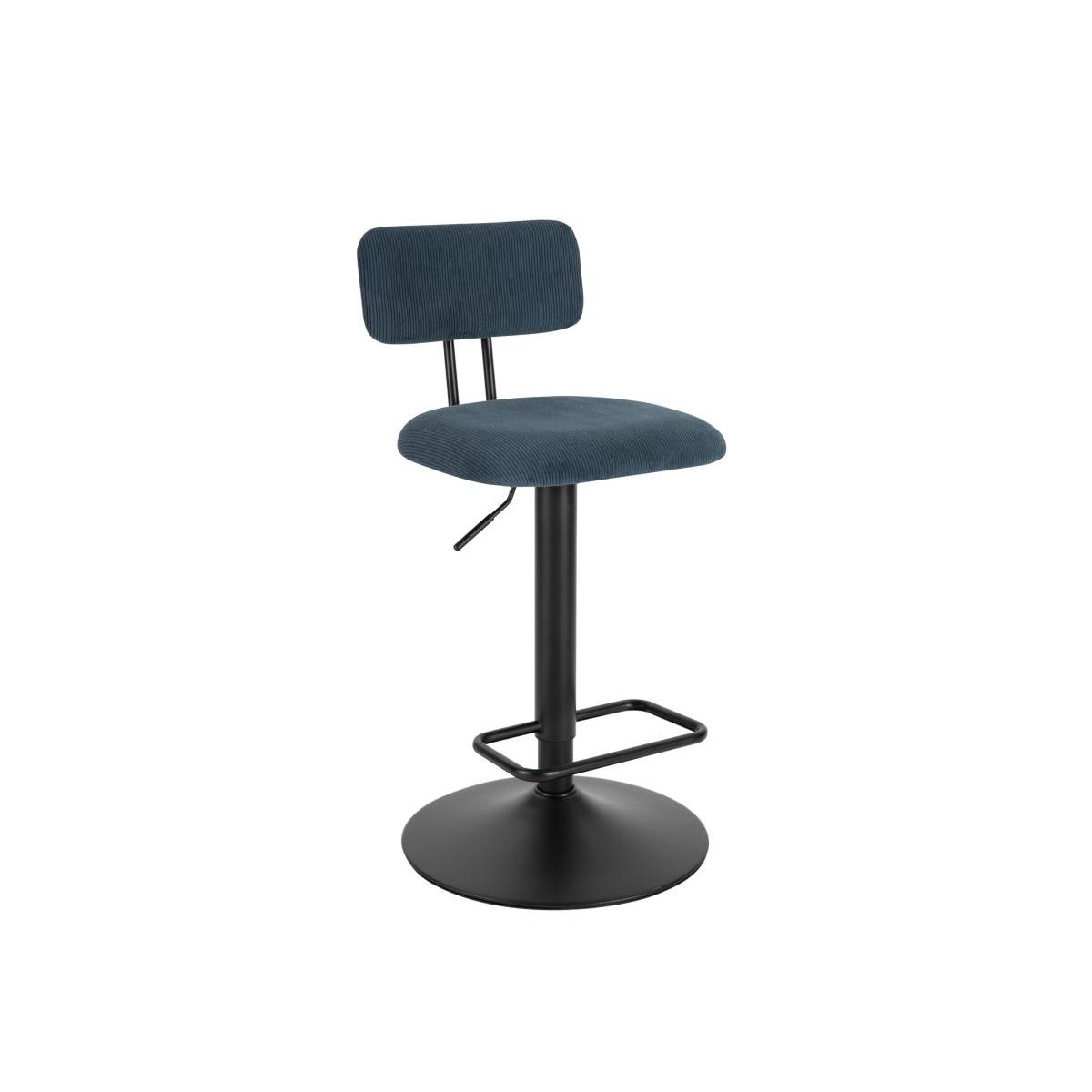 Sgabello bar light navy 5 seduta 41 x 47,5 cm