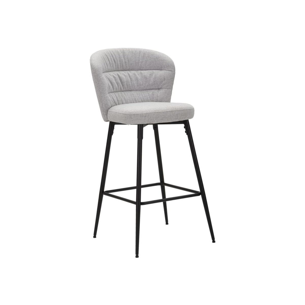 Sgabello bar losanna grigio Set 2 pz
