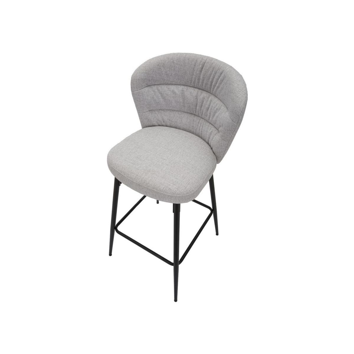 Sgabello bar losanna grigio Set 2 pz