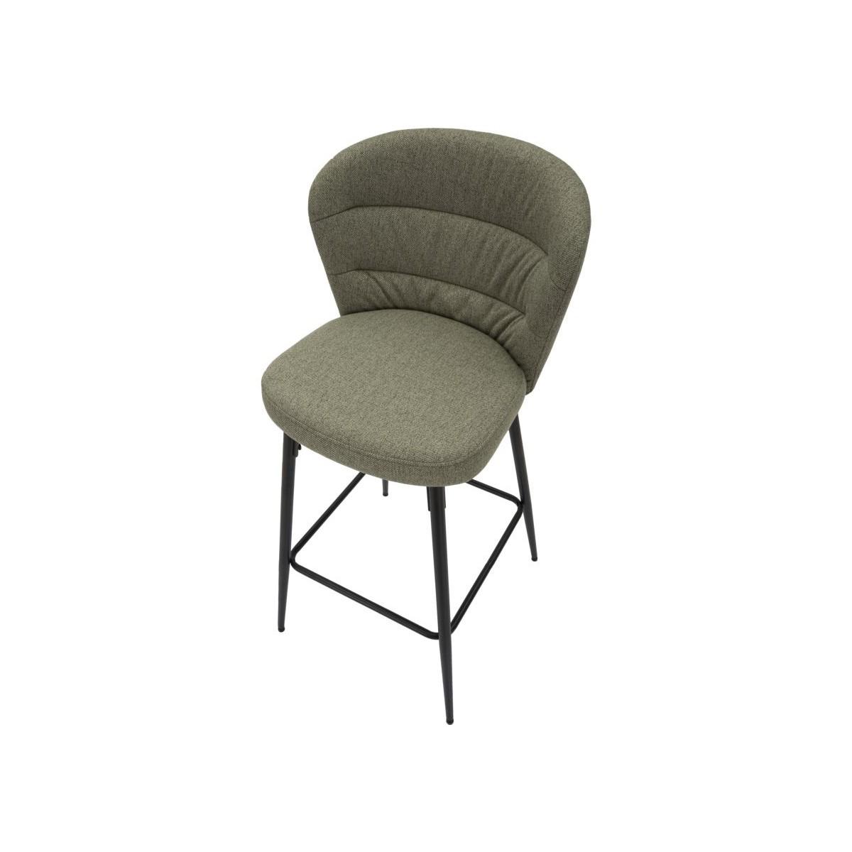 Sgabello bar losanna verde Set 2 pz