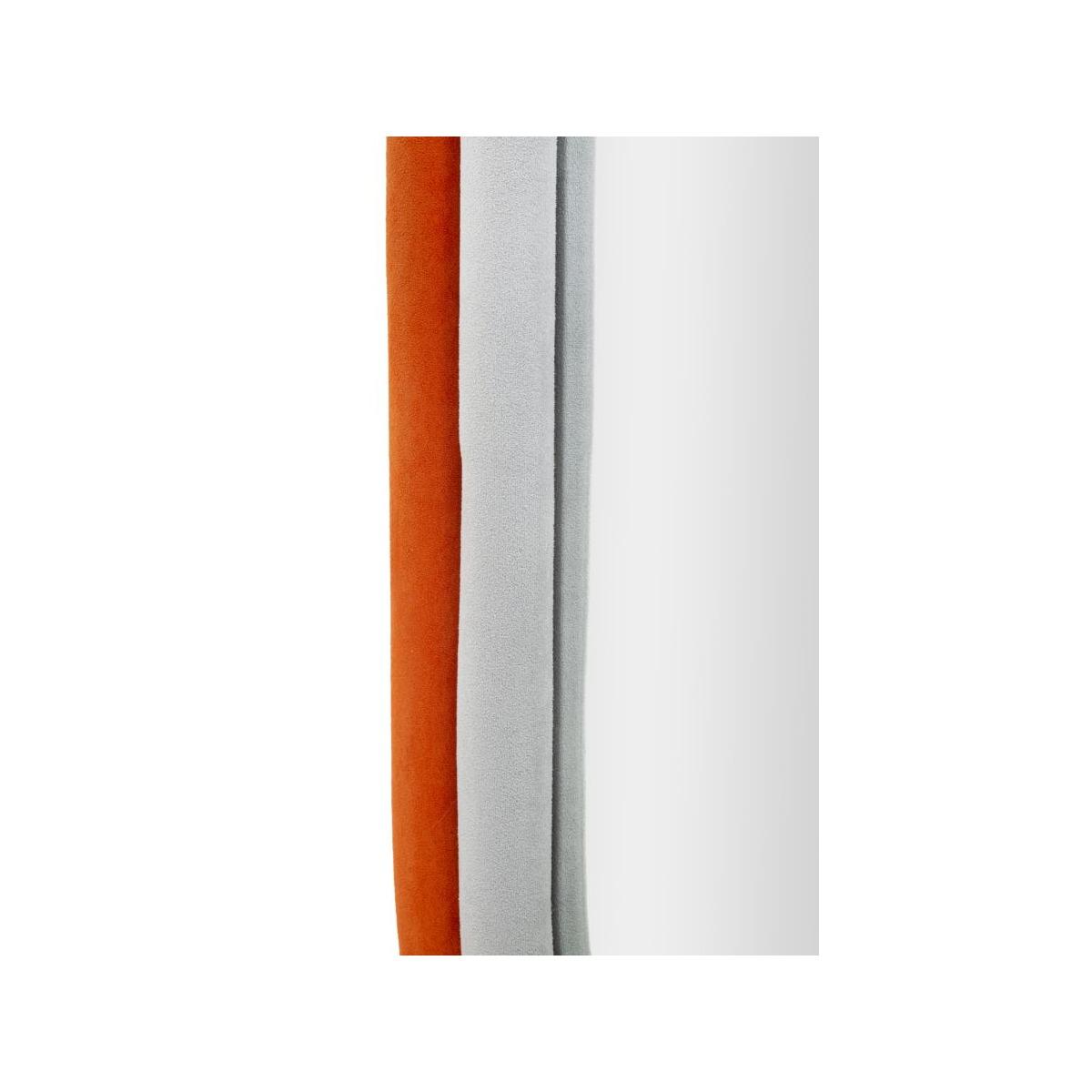 Specchio da muro antony velluto arancio mix 60 x 4 x 90 cm