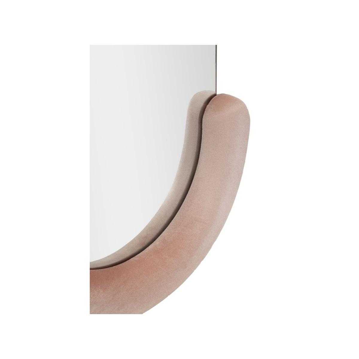 Specchio da muro chantal velluto rosa misura specchio 60 x 7 x 160 cm