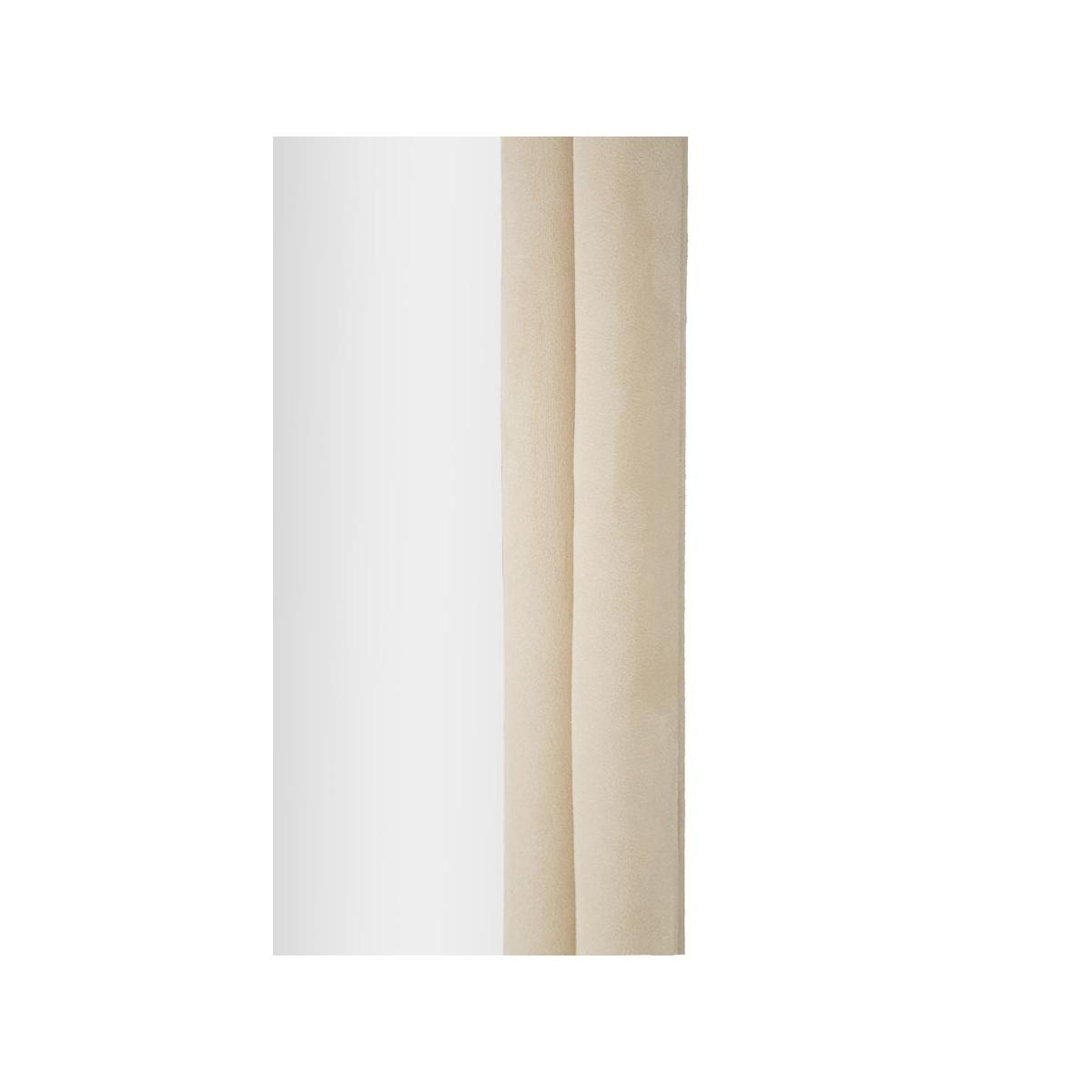 Specchio Da Muro Cloe Velluto Crema cm.60x4x160
