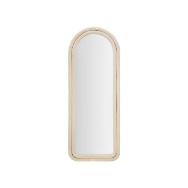 Specchio Da Muro Cloe Velluto Crema cm.60x4x160